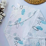 Кутик дитячий новонародженим для/після купання з фланелі 80×80 см, фото 5