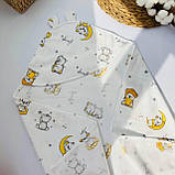 Кутик дитячий новонародженим для/після купання з фланелі 80×80 см, фото 4