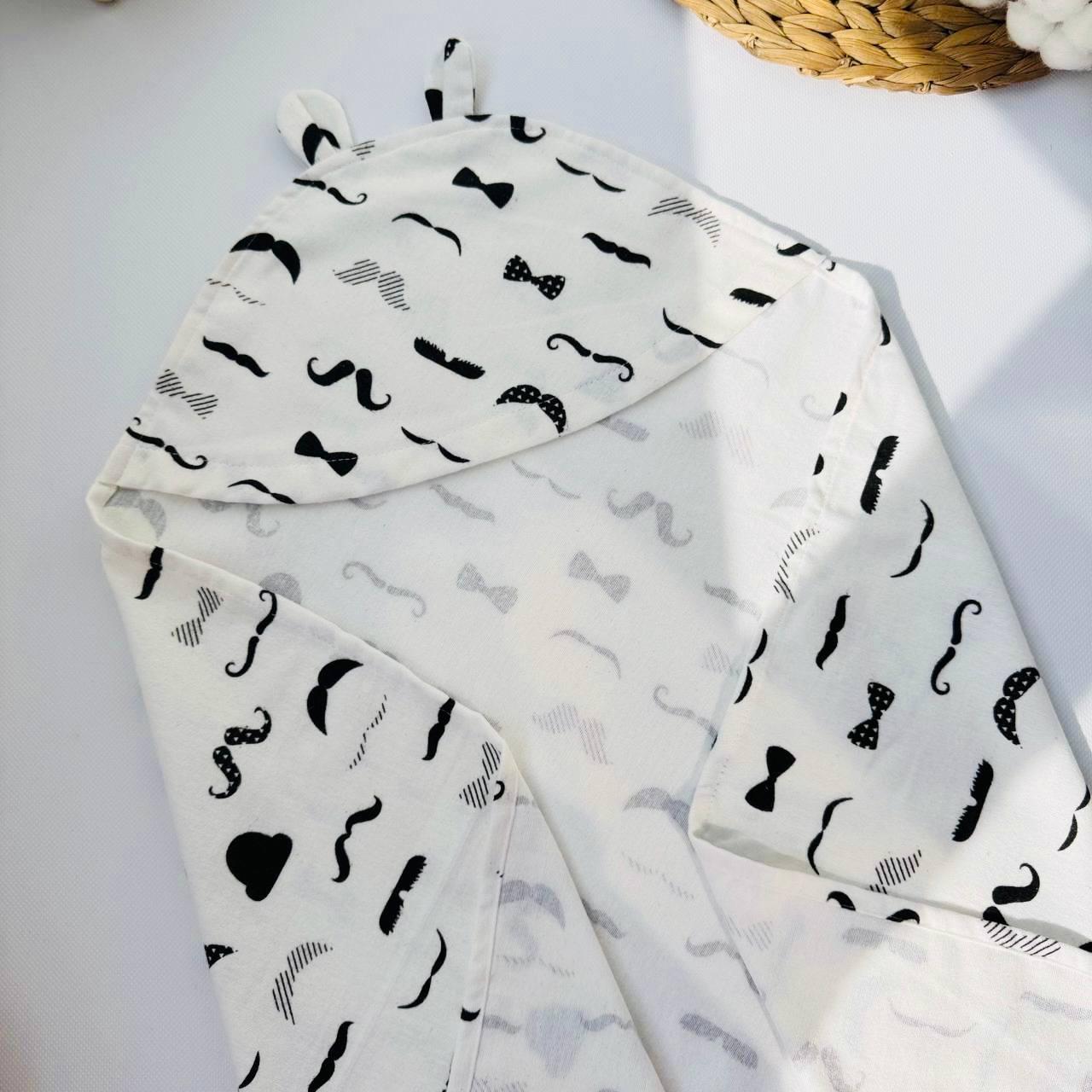 Кутик дитячий новонародженим для/після купання з фланелі 80×80 см, фото 1