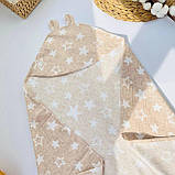 Кутик дитячий новонародженим для/після купання з фланелі 80×80 см, фото 2