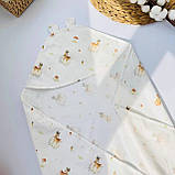 Кутик дитячий новонародженим для/після купання з фланелі 80×80 см, фото 9