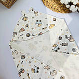 Кутик дитячий новонародженим для/після купання з фланелі 80×80 см, фото 10