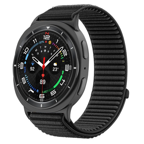 Нейлоновий ремінець для Samsung Galaxy Watch 8 / Galaxy Watch 8 Classic black, фото 1