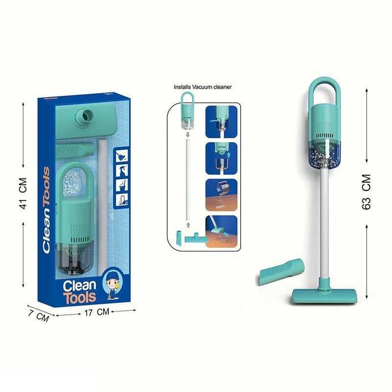 Пилосос іграшка Clean Tools A 52-3, висота 63 см, на батарейках, змінна насадка, фото 1
