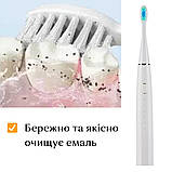 Електрична зубна щітка із нержавіючої сталі з футляром, біла,  The Chestnut, фото 4