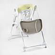 Дитячий стілець стільчик для годування Joy K-94011, м'який чохол ПВХ, 4 колеса, знімний столик, кошик, фото 2