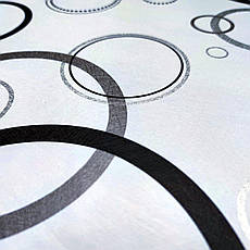 Самоклеюча плівка | 0,45х10м | срібні круги | водостійка | самоклеюча | металізована | PREMIUM, фото 2