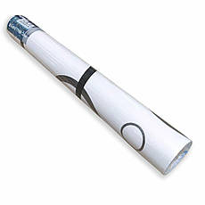 Самоклеюча плівка | 0,45х10м | срібні круги | водостійка | самоклеюча | металізована | PREMIUM, фото 3