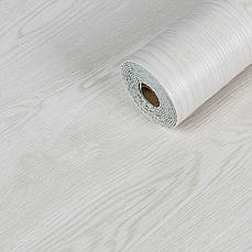Самоклеюча вінілова плитка в рулоні | 600×3000×2 мм | молочна | водостійка | легко монтується | PREMIUM
