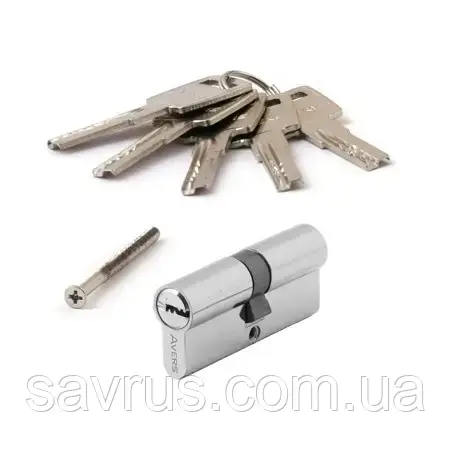 Серцевина до замка Avers (35/35) хром КЛЮЧ/КЛЮЧ, ZM-70-CR, фото 1
