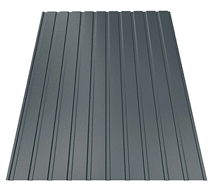 Аркуш із полімерним покриттям RAL 7016 1200Х2800 рифлений