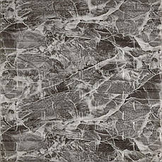 3D панель самоклеюча | 700×770×7 мм | чорна-біла | декоративна | водостійка | легкий монтаж | PREMIUM