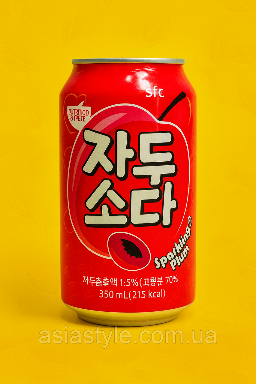 Напій зі сливою SFC Sparkling Plum | SFC Korea | 350 мл, Ю, фото 1