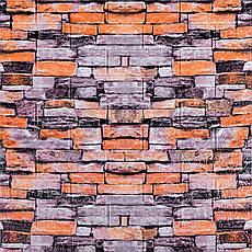 Декоративна 3D панель | 700×770×6 мм | цегла Катеринославська піщаник | самоклеюча | водостійка | декоративна поверхня | PREMIUM, фото 2