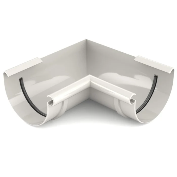 Кут внутрішній 90° BRYZA 125 мм, білий, фото 1