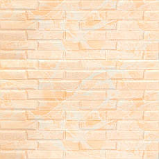 3D панель самоклеюча | 700×770×7 мм | жовто-біла | декоративна | водостійка | легкий монтаж | PREMIUM