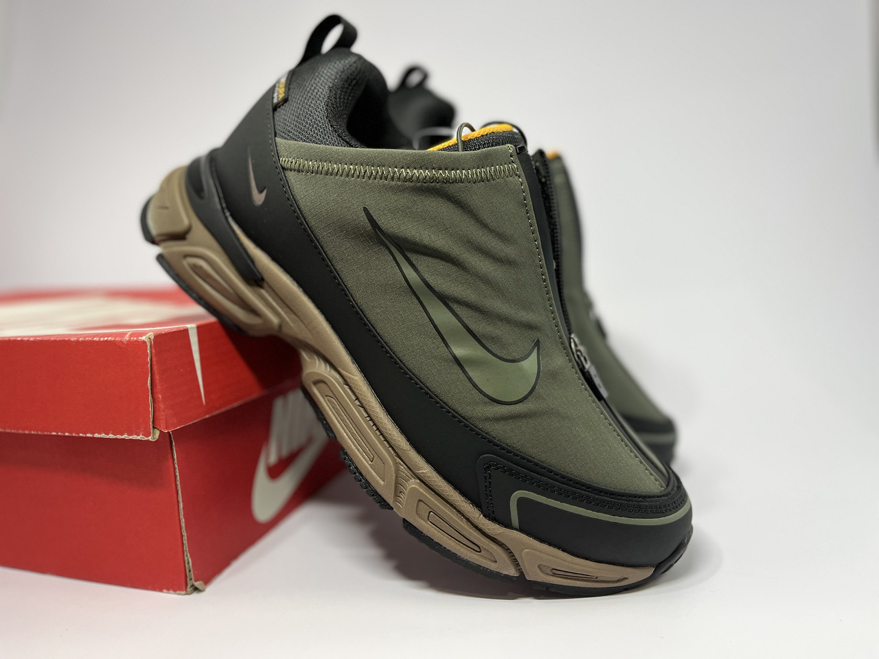 Чоловічі зимові кросівки Nike Zoom Pulse Cordura Khaki хакі з хутром