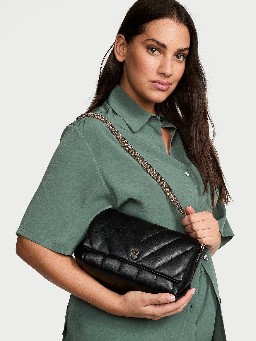Сумка крос-боді Victoria’s Secret Medium Shoulder Bag, Чорна, фото 1