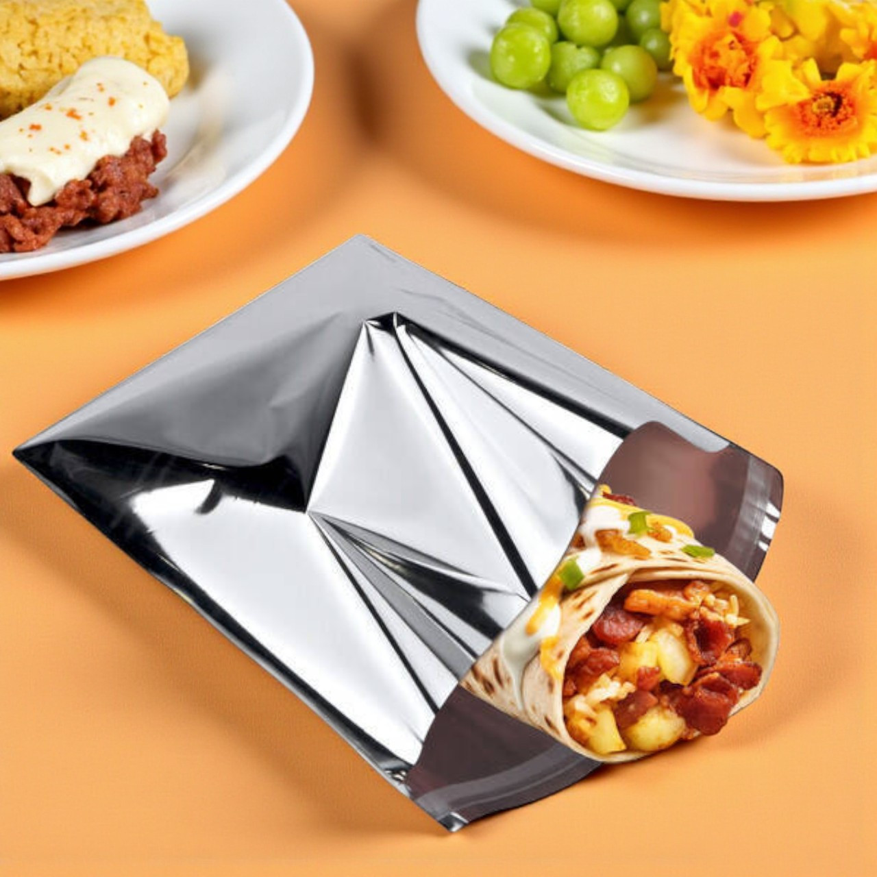Термопакети для курки гриль 25x35 см 500 шт, термопакет металізований фольгований, фото 1