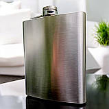 Фляга 500 мл, нержавіюча сталь 0.5 л, фляга для алкоголю, нержавійка, фото 4