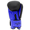 Боксерські рукавиці PowerPlay 3004 Classic Чорно-Сині 16 унцій, фото 3