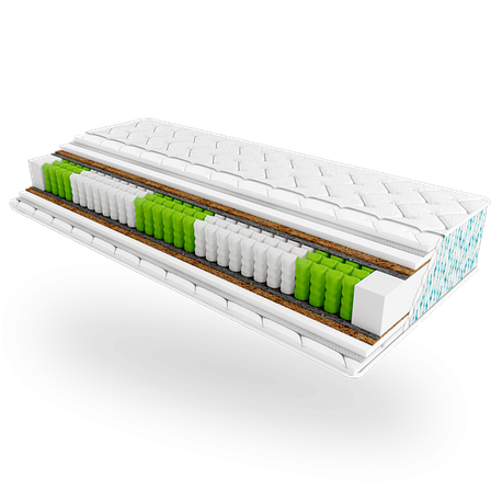 Ортопедичний матрац Сельва Пальмера ЕММ — жорсткий, кокос, пружини 5 зон, висота 21 см, фото 1