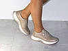 Кросівки шкіряні жіночі весна осінь бежеві, фото 2