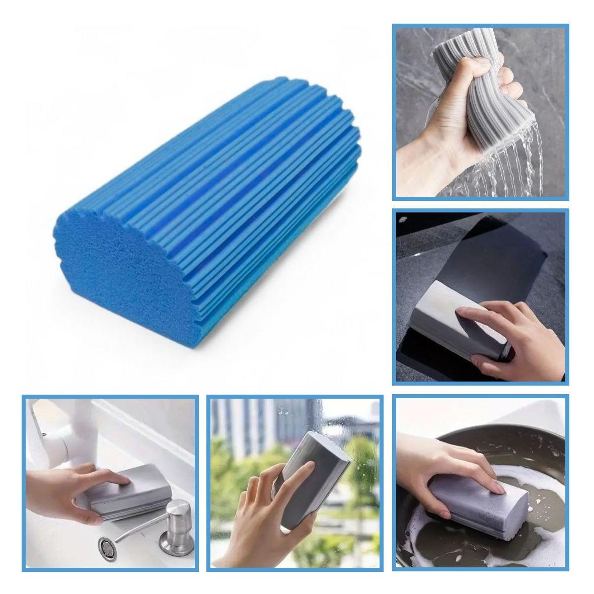 Губка універсальна Magic Duster Blue для прибирання пилу, миття та очищення поверхонь 11.5х5.5х4.5см