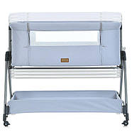 Приставне ліжечко El Camino Harmony ME 1179 з матрацем та 4 колесами зі стопорами, фото 3