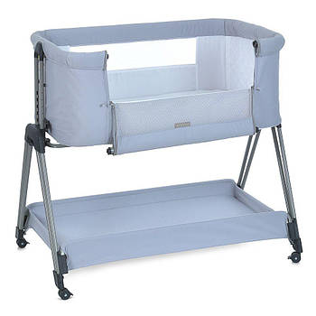 Колиска-приставка El Camino Harmony ME 1179, льон та ремені фіксації до ліжка