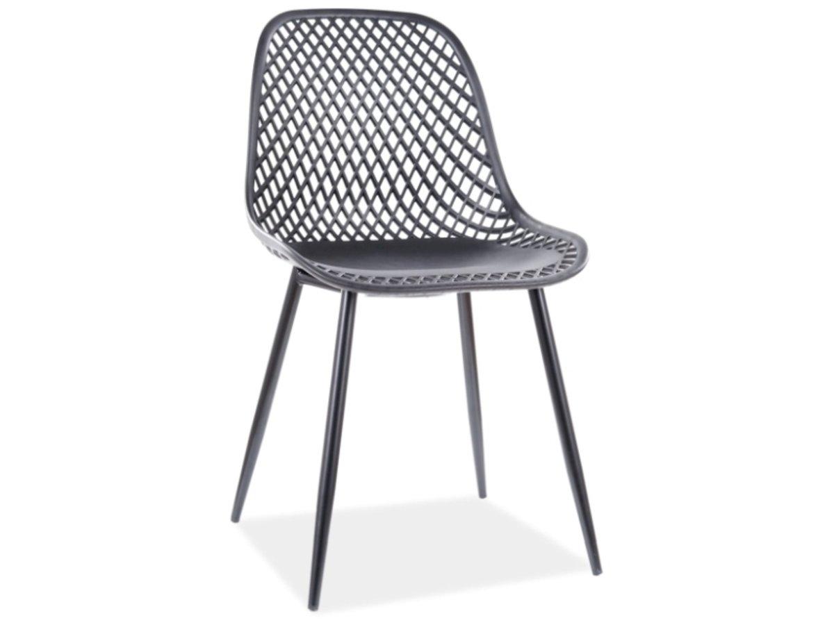 Стілець CORRAL A чорний каркас / чорний, фото 1