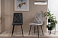 Стілець TOM VELVET чорний каркас/світло-сірий BL.03, фото 2