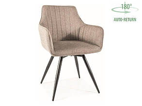 Стілець BALLO BREGO чорний каркас/беж 34