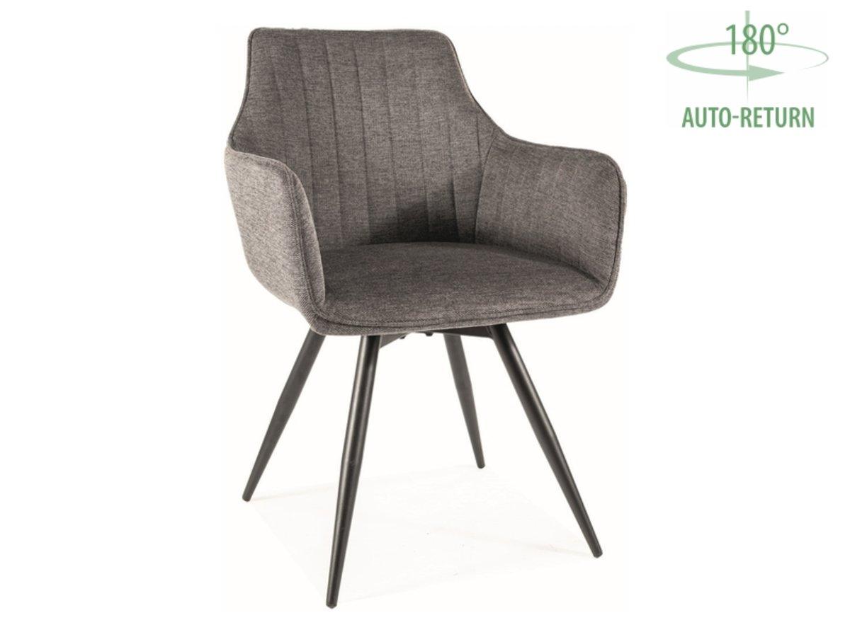 Стілець BALLO BREGO чорний каркас/темно-сірий 18, фото 1