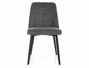 Стілець ALDO BREGO чорний каркас/темно-сірий 18