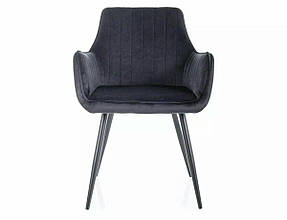 Стілець APPLE VELVET чорний каркас/чорний 19