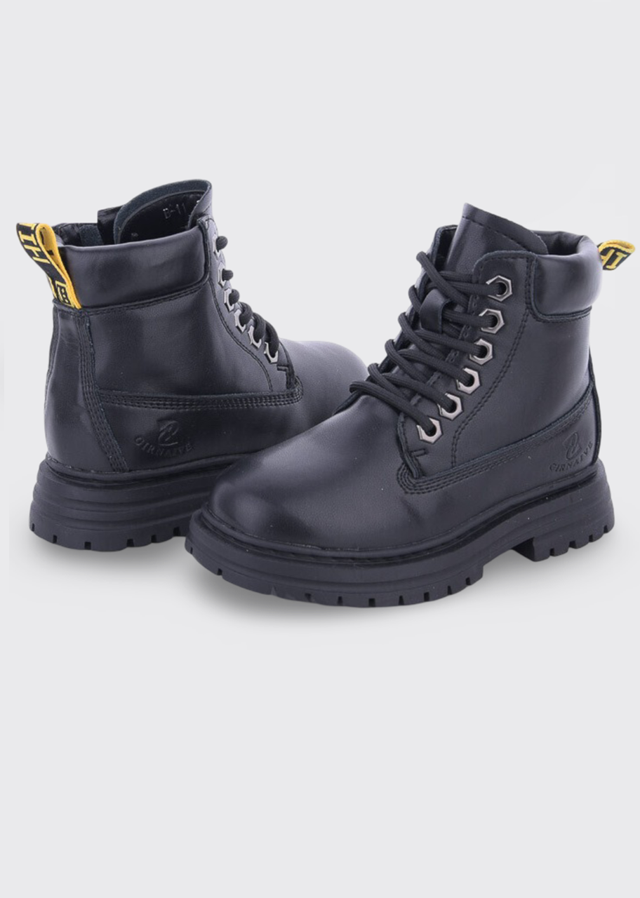 Дитячі зимові черевики для дівчинки чорні (B11), фото 1