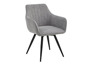 Стілець BALLO BREGO чорний каркас/сірий 07