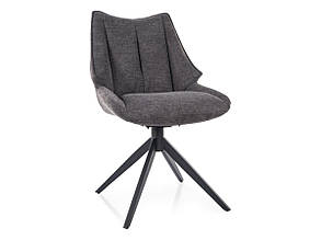 Стілець CODA BREGO чорний каркас/темно-сірий 18