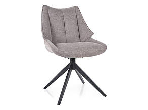 Стілець CODA BREGO чорний каркас/сірий 07