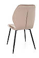 Стілець MIKE VELVET чорний каркас/темний беж BL.40, фото 4