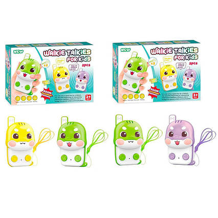 Рація для дітей, 2 шт., 2 кольори, батарейки, компактна, коробка, 19x13,5x5 см (C222-C223)