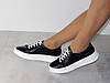 Кеди шкіряні жіночі весна чорні на білій підошві 38р, фото 4