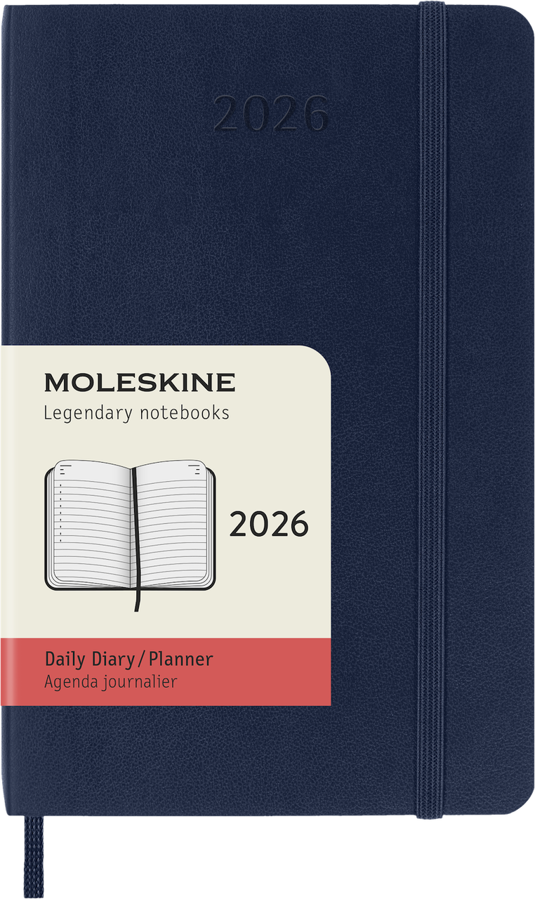 Щоденник Moleskine 2026 кишеньковий 9х14 см сапфір м'який (8056999274627), фото 1