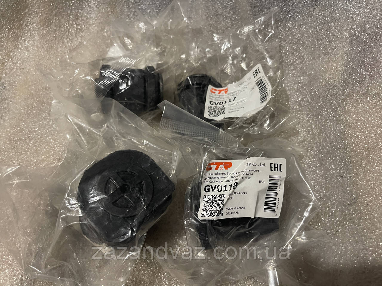 Сайлентблоки важелів Ланос Lanos Сенс Sens CTR Корея оригінал