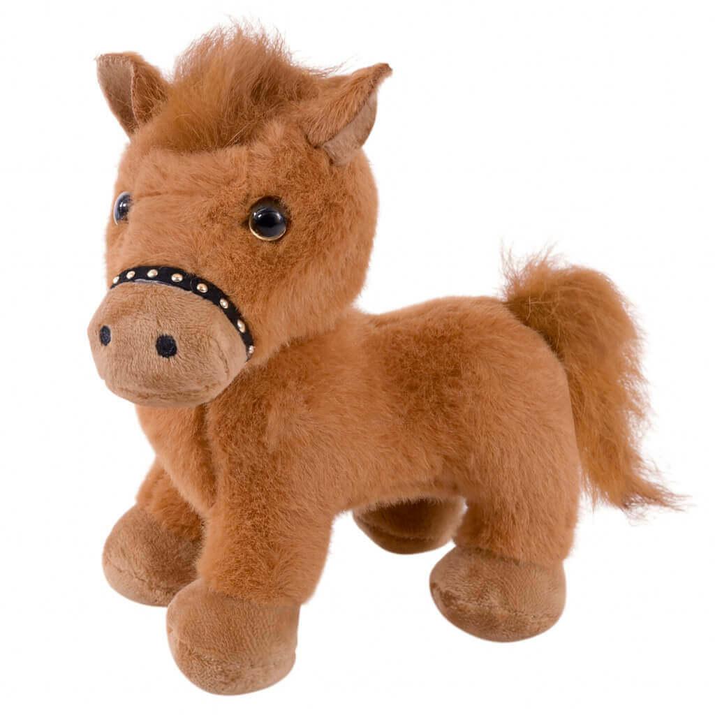 М’яка іграшка кінь лоша 18 см коричневе — символ 2026 року, плюшева іграшка, арт. C6201, фото 1