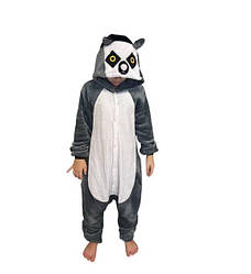 Кігурумі дитяча піжама Лемур сірий (розміри: 120-140)