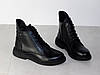 Черевики шкіряні класичні жіночі демісезон чорні, фото 6