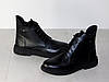 Черевики шкіряні класичні жіночі демісезон чорні, фото 8