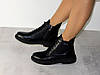 Черевики шкіряні класичні жіночі демісезон чорні, фото 7